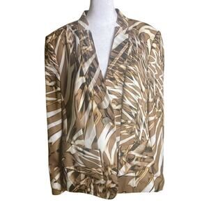 Basler Marrakesh‎ Gold Single Button Blazer US Size 14 NWT